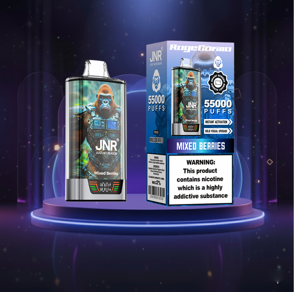 Jednorazówki - E papieros - Polska - JNR - RageGorilla - 55K - Mixed Berries - Najtańsze